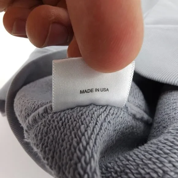 NWT Lady White Co Super Weighted Hoodie Foggy Gray Sweatshirt Minimal Athleisure